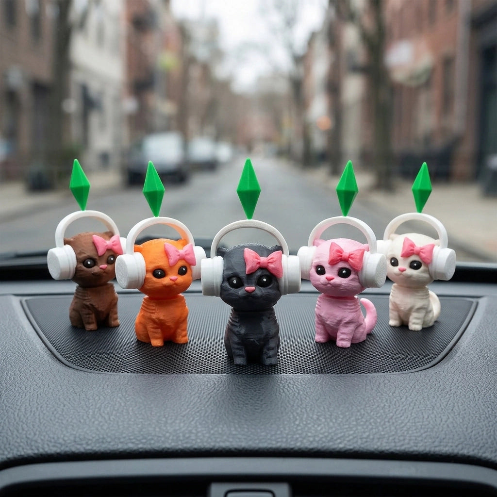 Wiggly Kitty Car Companion: Your Dash Just Got Cuter & Cooler!