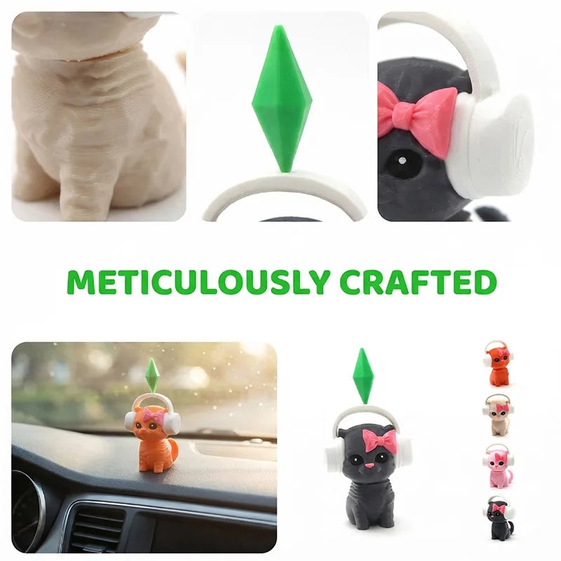 Wiggly Kitty Car Companion: Your Dash Just Got Cuter & Cooler!